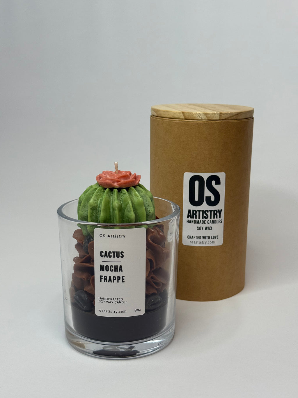 Orange Cactus Flower | Mocha frappe soy candle 8oz