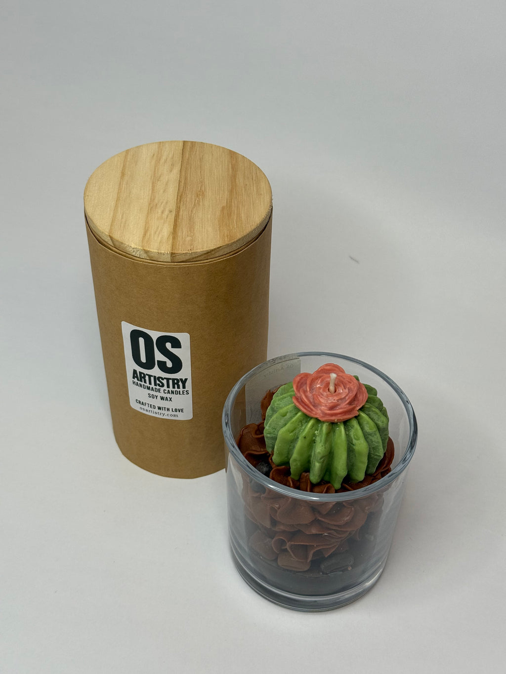 Orange Cactus Flower | Mocha frappe soy candle 8oz