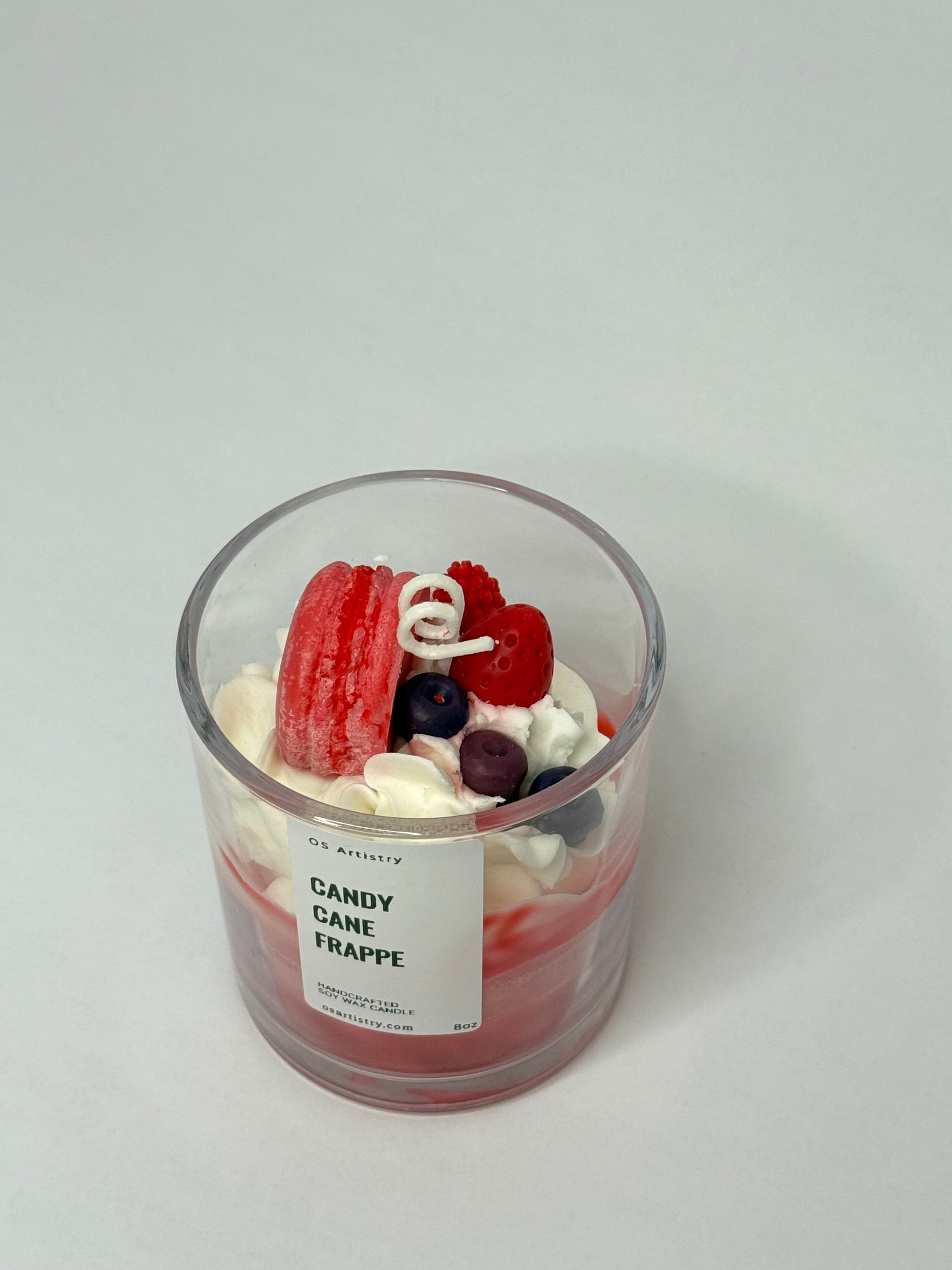 Candy Cane Frappe | Handmade soy candle 8oz