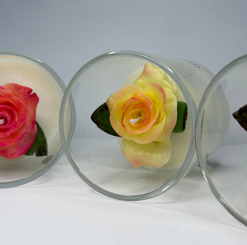 Vintage Love Candle | Handcrafted Rose