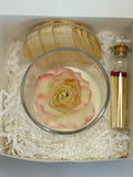 Rose Handcrafted Candle | 8 oz Beeswax and Soy Wax