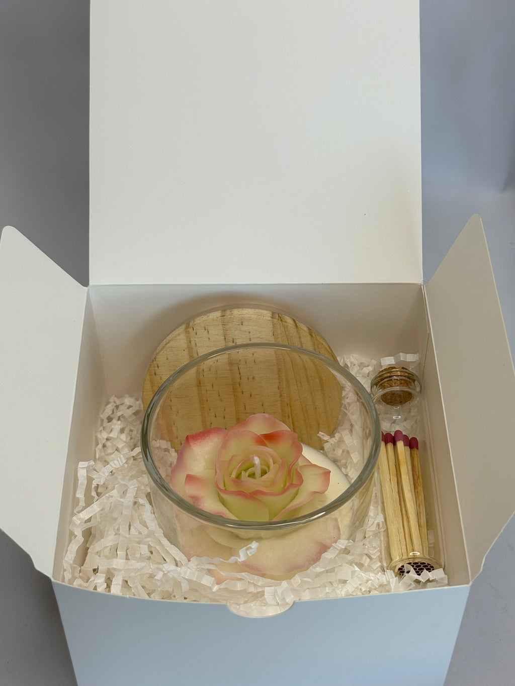 Rose Handcrafted Candle | 8 oz Beeswax and Soy Wax